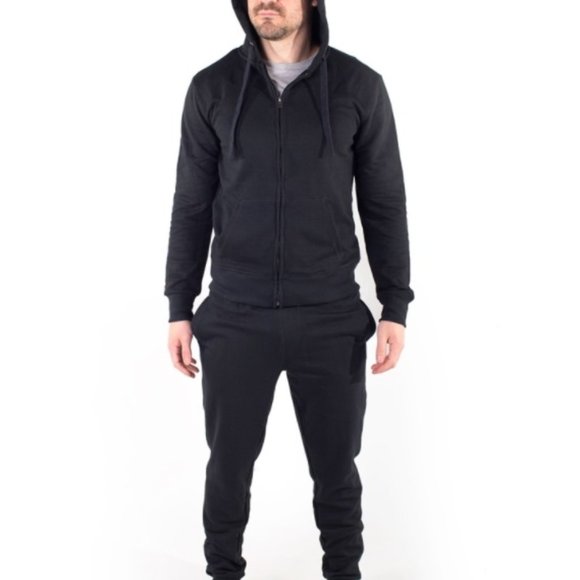 Men's 2-piece French Terry Hoodie and Jogger Set - Picture 5 of 6